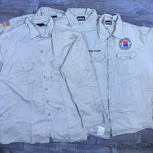 Lot of 4 Flame Resistant Work Shirts Mens XXL Bulwark FR Workrite READ